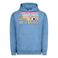 Pigment Pebble Blue a lot can happen in 3 days Urban Hoodie - MaliasSmallBusiness