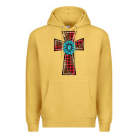 Antique Gold christmas cross Premium Hoodie - BarkalooDesign