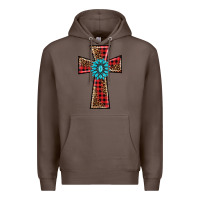 Coffee christmas cross Premium Hoodie - BarkalooDesign
