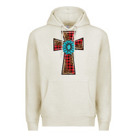 Oatmeal Heather christmas cross Premium Hoodie - BarkalooDesign