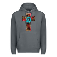 Rock christmas cross Premium Hoodie - BarkalooDesign