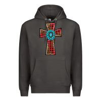 Smoke christmas cross Premium Hoodie - BarkalooDesign