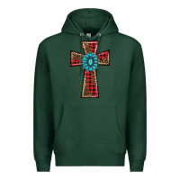 Sports Green christmas cross Premium Hoodie - BarkalooDesign