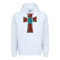 White christmas cross Premium Hoodie - BarkalooDesign