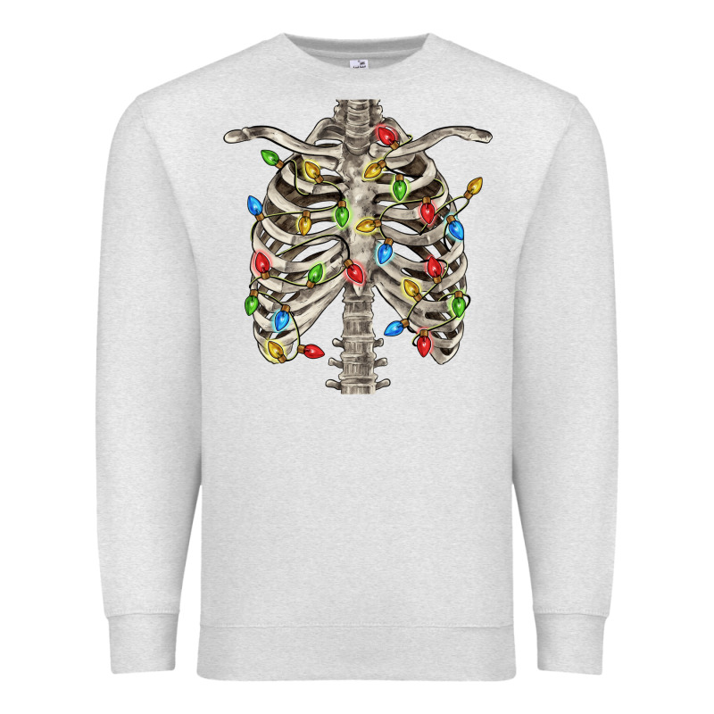 Christmas Rib Cage Premium Sweatshirt by FaDigitalArtStudio | Teevron