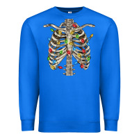 True Royal Christmas Rib Cage Premium Sweatshirt - FaDigitalArtStudio
