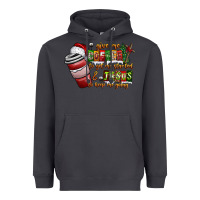 Smoke Coffee  Jesus Heavyweight Hoodie - CowhideDigitalArt
