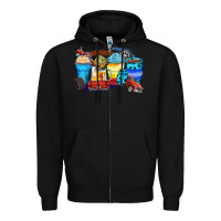Black truck coffee cups Zipper Hoodie - Zillion Design Studio