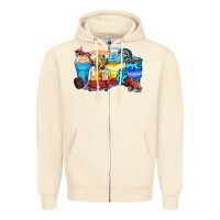 Sandshell truck coffee cups Zipper Hoodie - Zillion Design Studio