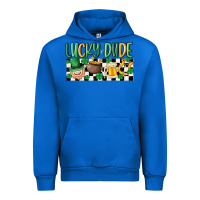 Cobalt lucky dude Urban Hoodie - MaliasSmallBusiness