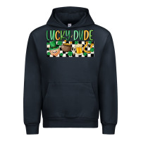 Navy lucky dude Urban Hoodie - MaliasSmallBusiness