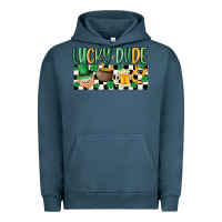 Pigment Midnight Navy lucky dude Urban Hoodie - MaliasSmallBusiness