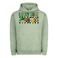 Pigment Oil Green lucky dude Urban Hoodie - MaliasSmallBusiness