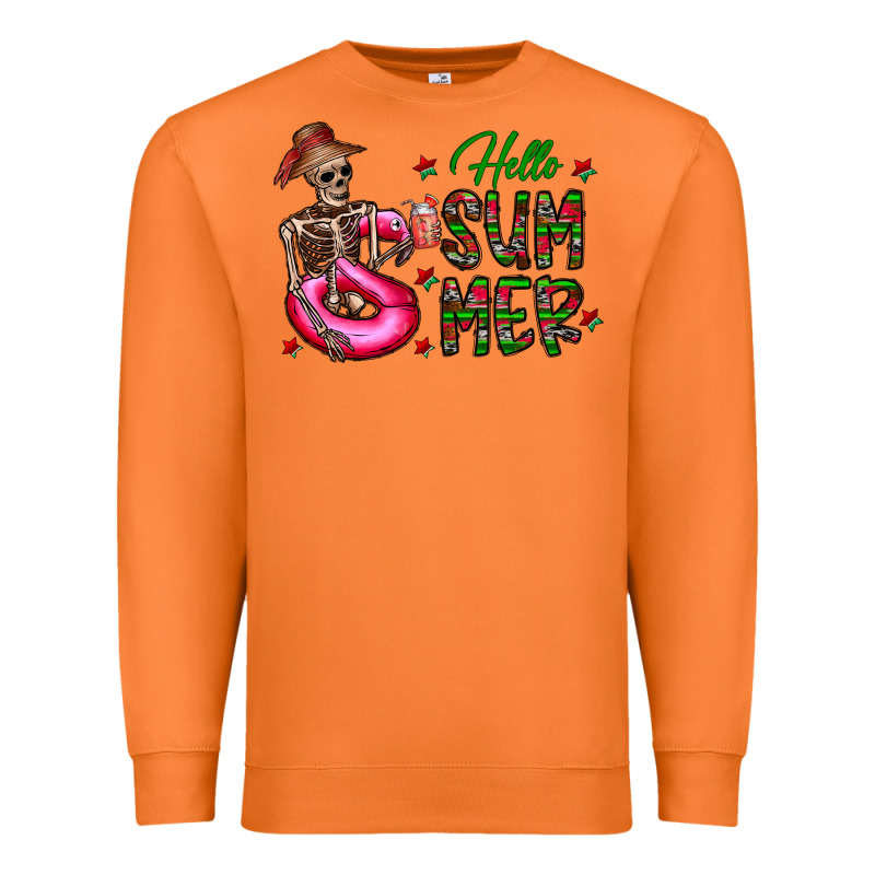 Hello Summer Premium Sweatshirt by CowhideDigitalArt | Teevron