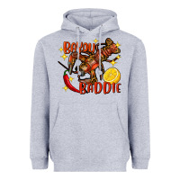 Heather Grey crawfish bayou baddie Heavyweight Hoodie - FaDigitalArtStudio