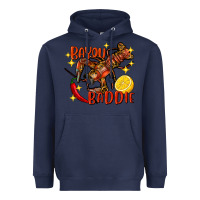Navy crawfish bayou baddie Heavyweight Hoodie - FaDigitalArtStudio