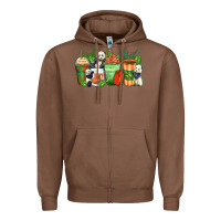 Chestnut panda coffee cups Zipper Hoodie - Zillion Design Studio