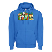 True Royal panda coffee cups Zipper Hoodie - Zillion Design Studio