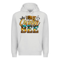 Dove Grey queen bee Premium Hoodie - LillyAllenDesigns