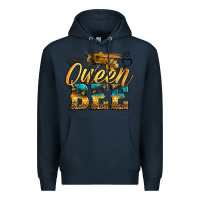 Navy queen bee Premium Hoodie - LillyAllenDesigns