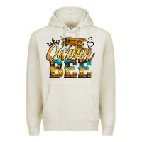 Oatmeal Heather queen bee Premium Hoodie - LillyAllenDesigns