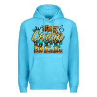 Ocean Blue queen bee Premium Hoodie - LillyAllenDesigns