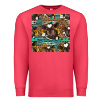 Cardinal western baby calf seamless pattern Premium Sweatshirt - HRA Design Shop