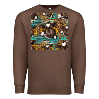 Chestnut western baby calf seamless pattern Premium Sweatshirt - HRA Design Shop