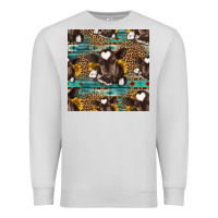 Dove Grey western baby calf seamless pattern Premium Sweatshirt - HRA Design Shop