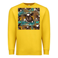 Lemon western baby calf seamless pattern Premium Sweatshirt - HRA Design Shop