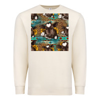Sandshell western baby calf seamless pattern Premium Sweatshirt - HRA Design Shop