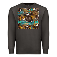 Smoke western baby calf seamless pattern Premium Sweatshirt - HRA Design Shop