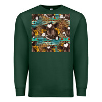 Sports Green western baby calf seamless pattern Premium Sweatshirt - HRA Design Shop