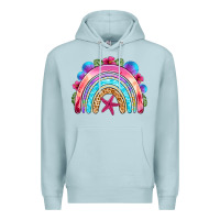 Blue Mist summer rainbow Premium Hoodie - NancyCooperArtShop