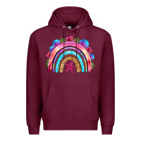 Burgundy summer rainbow Premium Hoodie - NancyCooperArtShop