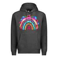 Charcoal Heather summer rainbow Premium Hoodie - NancyCooperArtShop