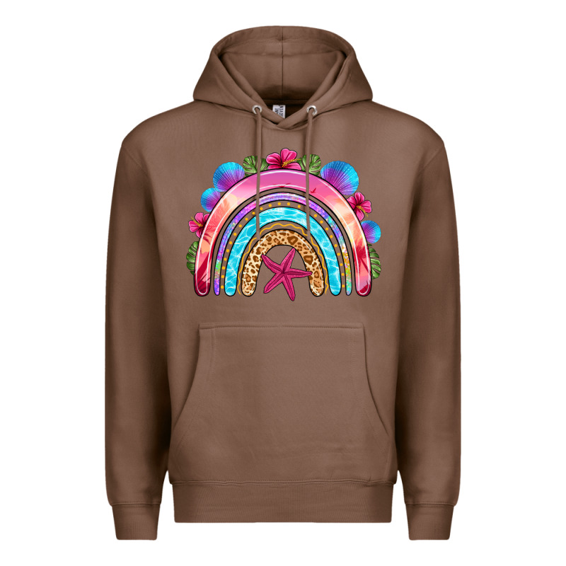 Summer Rainbow Premium Hoodie by NancyCooperArtShop | Teevron