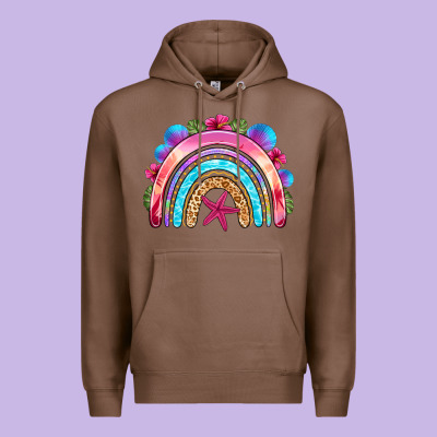 Summer Rainbow Premium Hoodie Designed By Nancycooperartshop