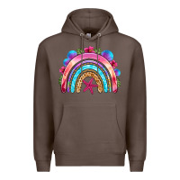 Coffee summer rainbow Premium Hoodie - NancyCooperArtShop