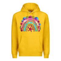 Lemon summer rainbow Premium Hoodie - NancyCooperArtShop
