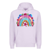 Lilac summer rainbow Premium Hoodie - NancyCooperArtShop