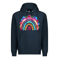 Navy summer rainbow Premium Hoodie - NancyCooperArtShop