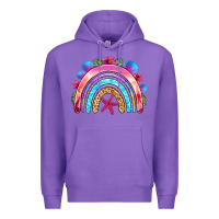 Purple summer rainbow Premium Hoodie - NancyCooperArtShop