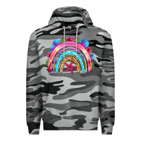Slate Camo summer rainbow Premium Hoodie - NancyCooperArtShop