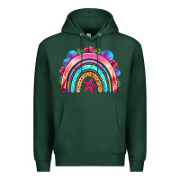 Sports Green summer rainbow Premium Hoodie - NancyCooperArtShop