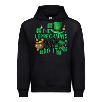 Black the leprechauns made me do it Urban Hoodie - MaliasSmallBusiness