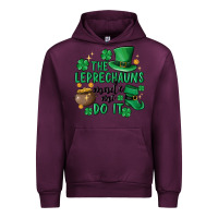 Mauve Wine the leprechauns made me do it Urban Hoodie - MaliasSmallBusiness