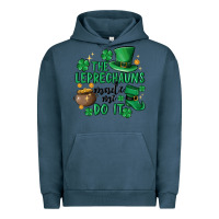 Pigment Midnight Navy the leprechauns made me do it Urban Hoodie - MaliasSmallBusiness