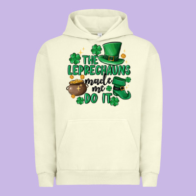 The Leprechauns Made Me Do It Urban Hoodie Designed By Maliassmallbusiness