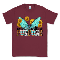 Burgundy created with a purpose Classic Tee - texasbilliewilder
